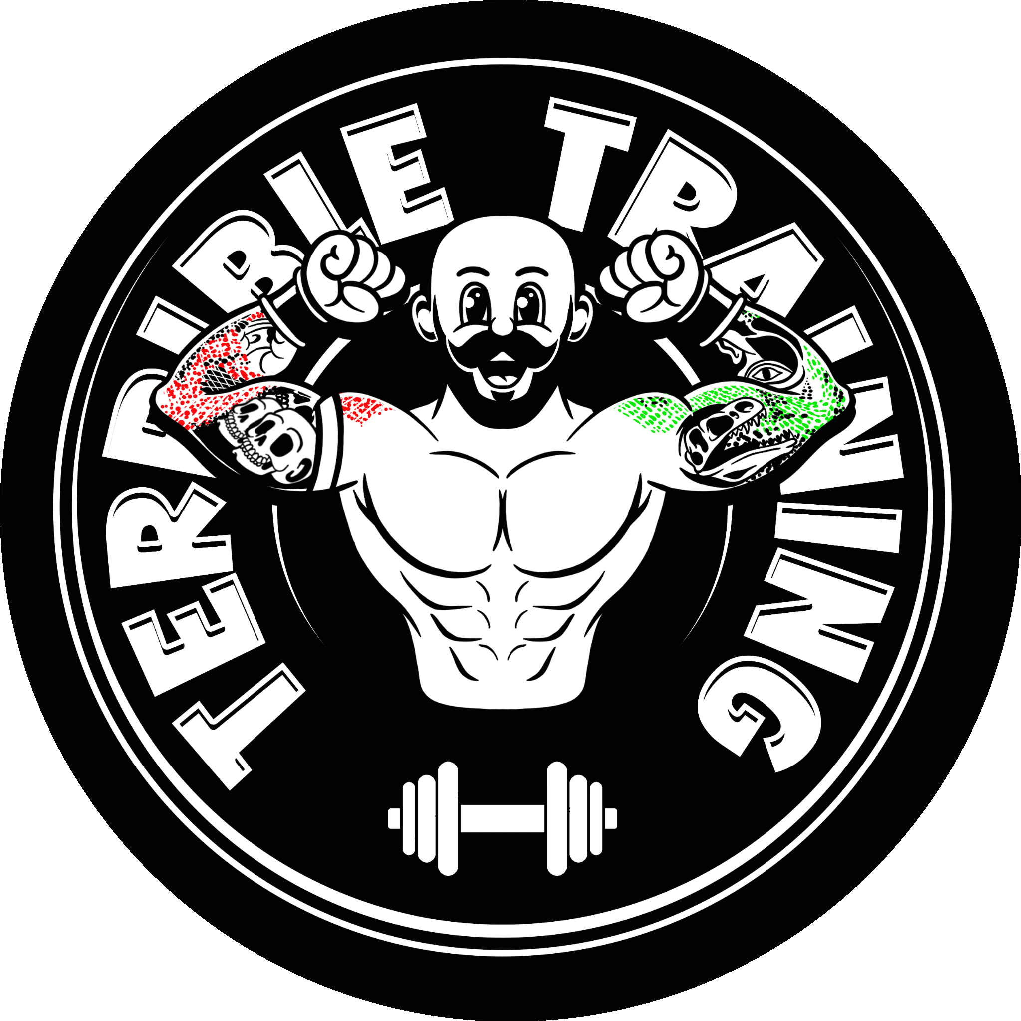 terrible training logo circle